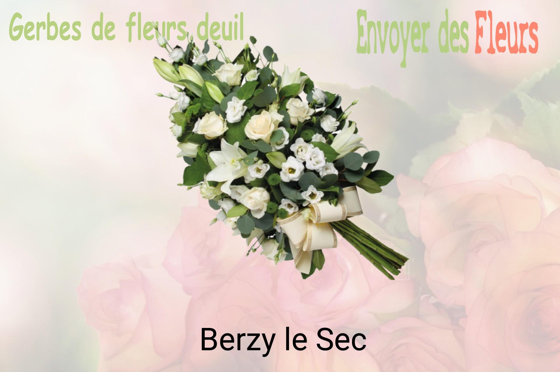 Gerbe de fleurs de deuil livrée à Berzy-le-Sec